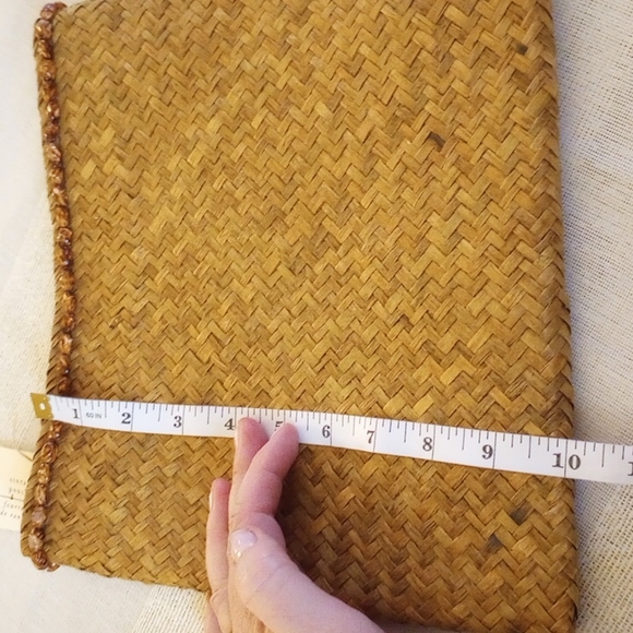 Pier 1 Imports 3-Nesting Zipper Top Wicker Storage Pouches NWT - Picture 8 of 12